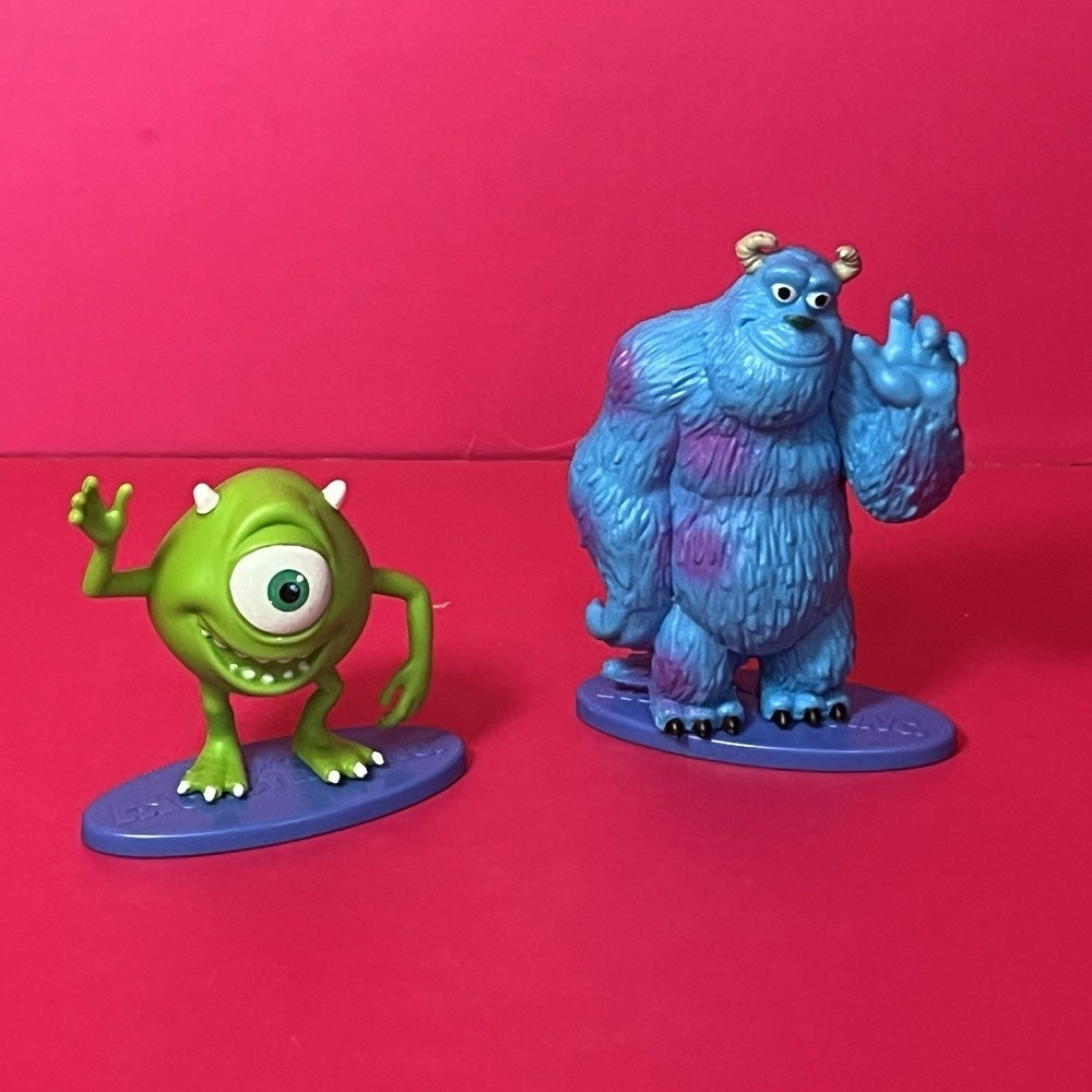 Disney Sulley and Mike Wazowski Monsters Inc Toy Figures Cake Toppers‎